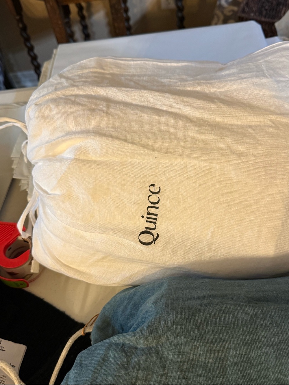 European Linen Duvet Set - Full/Queen - Retail $194 - Picture 7 of 7